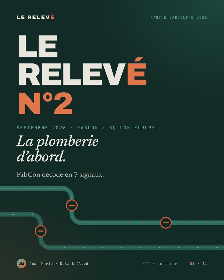 Le Relevé N°2 — Septembre 2026 : la plomberie d'abord